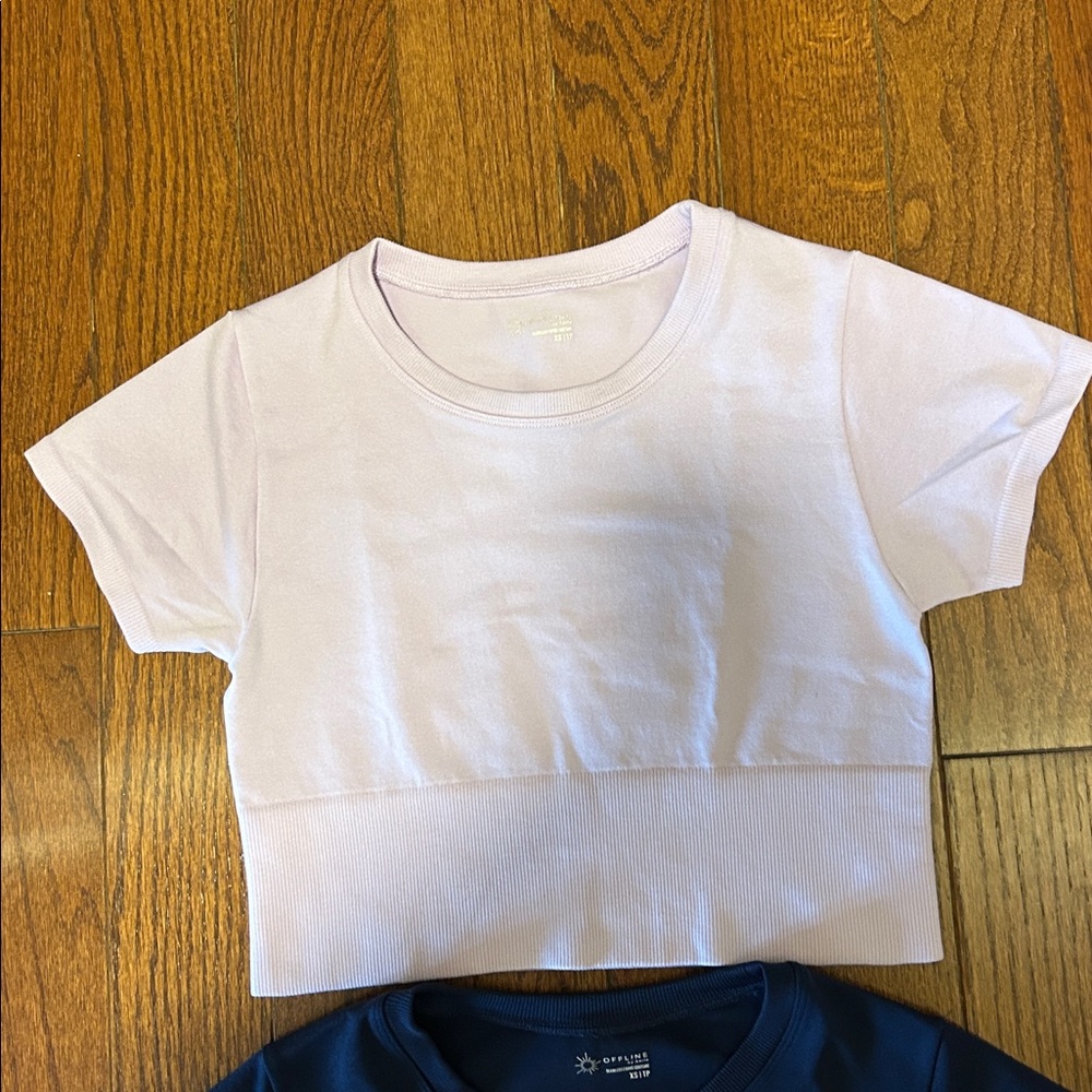 Size XS set of 3 offline by aerie crop tops - Picture 4 of 10